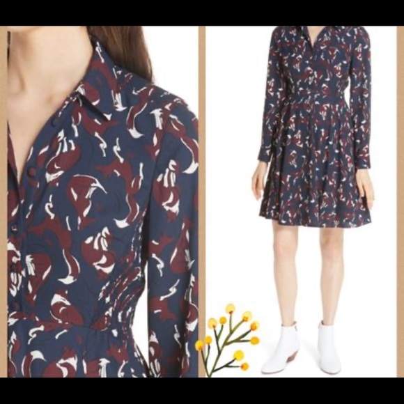 kate spade foxes dress